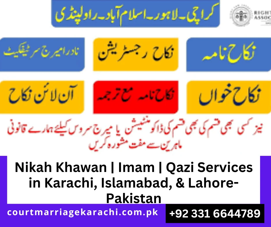 Nikah Khawan Services, Karachi, Islamabad,